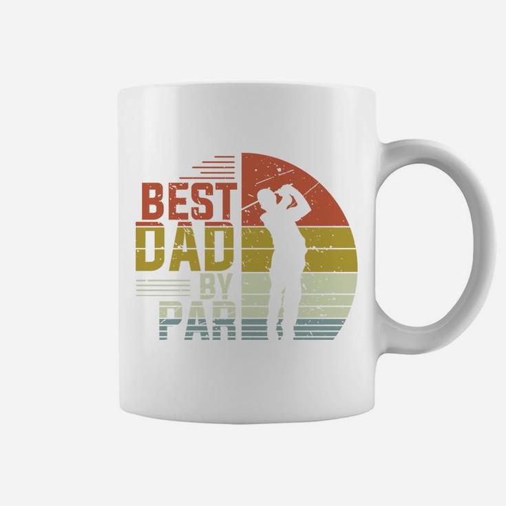 Retro Best Dad By Par Golfer Fathers Gift, Fathers Day Gifts Coffee Mug