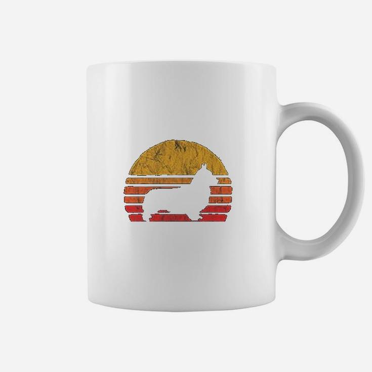Retro Corgi Distressed Sun Vintage Dog Breed Designs Coffee Mug