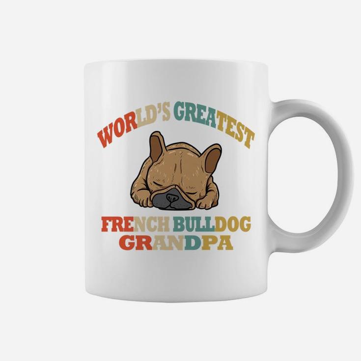 Retro Funny French Bulldog Grandpa Coffee Mug