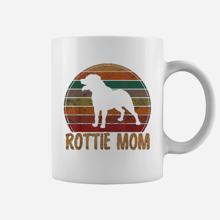 Retro Rottweiler Mom Gift Rott Dog Mother Pet Rottie Mama Coffee Mug