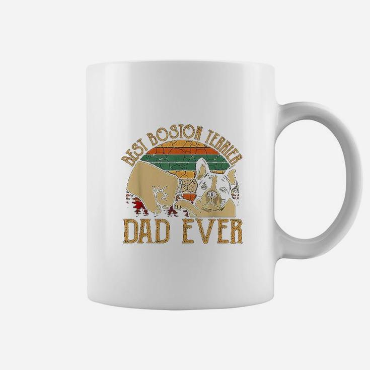 Retro Vintage Best Boston Terrier Dad Ever Coffee Mug