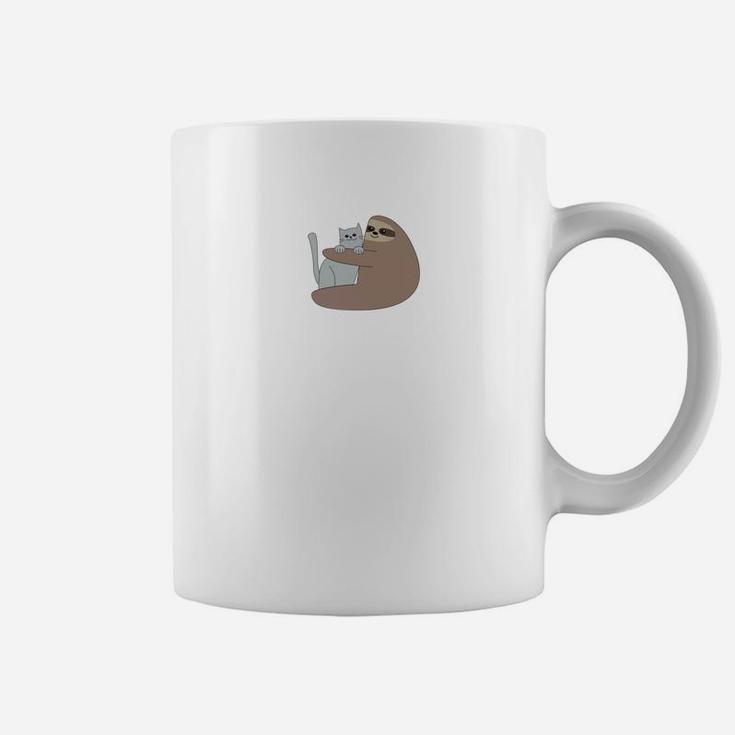 Sloth Hugging Ca Funny Cute Best Friend Gift Coffee Mug