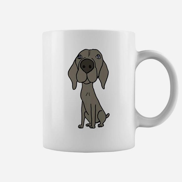 Smilespets Funny Cute Weimaraner Dog Art Coffee Mug