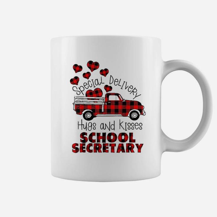 Special Delivery Hug And Kisses School Secretary Coffee Mug