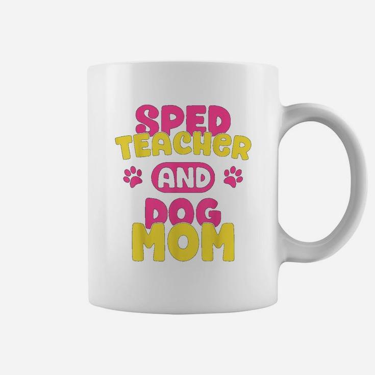 Sped Special Education Sped Teacher And Dog Mom Coffee Mug