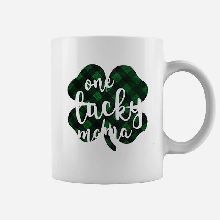 St Patricks Day Women One Lucky Mama Clover Coffee Mug