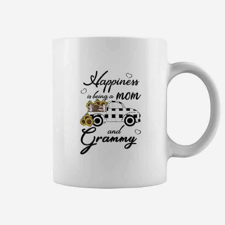 Sunflower Grandma Happiness Is Being A Mom And Grammy Coffee Mug