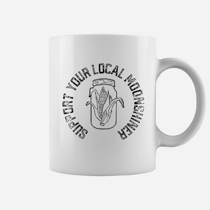 Support Your Local Moonshiner Vintage Jar Minimalist Coffee Mug