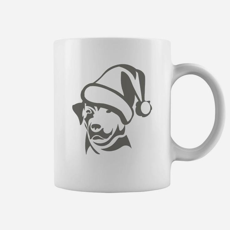The Labrador Retriever Hat Santa Claus Christmas Shirt Coffee Mug