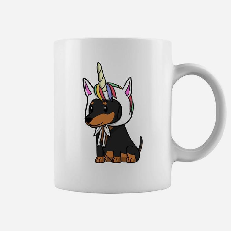 Unicorn Dachshund Funny Doxie Dog Coffee Mug
