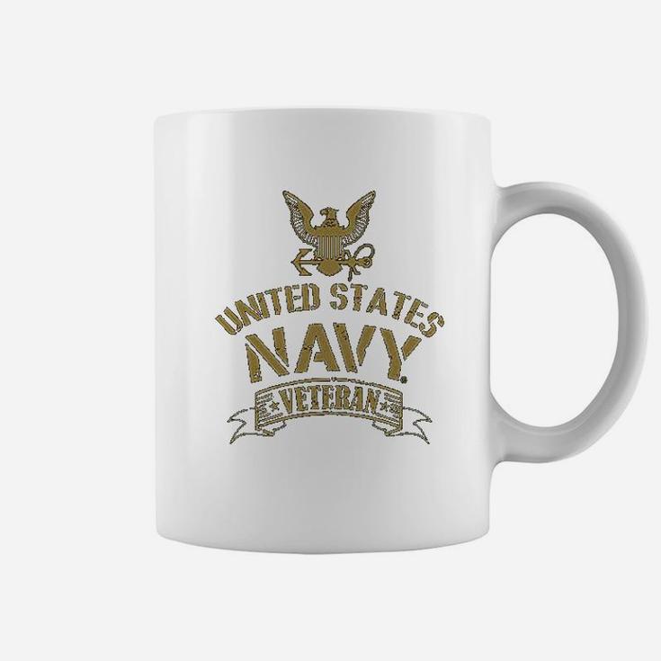 Us Navy Veteran With Eagle Emblem Graphic Coffee Mug