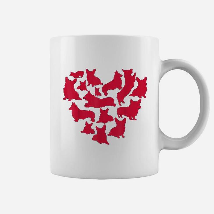 Valentines Day Corgi Heart Funny Corgi Dog Coffee Mug