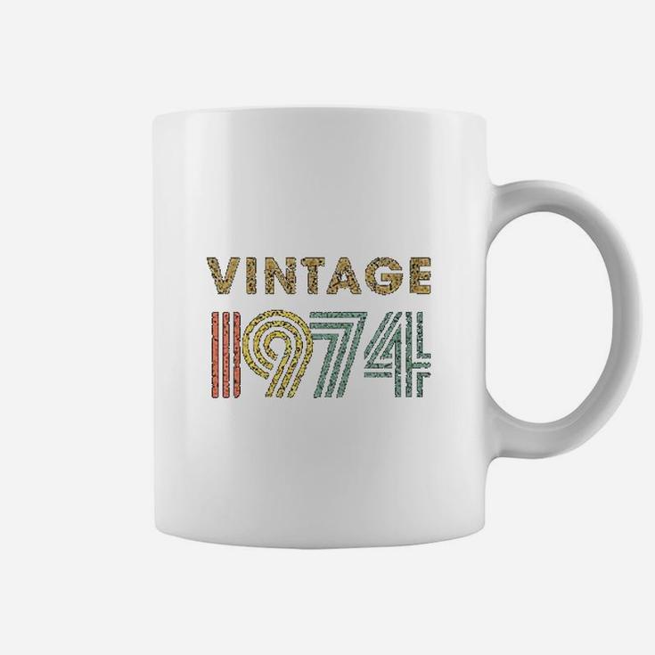 Vintage 1974 Born In 1974 Retro 48th Birthday Gift Coffee Mug