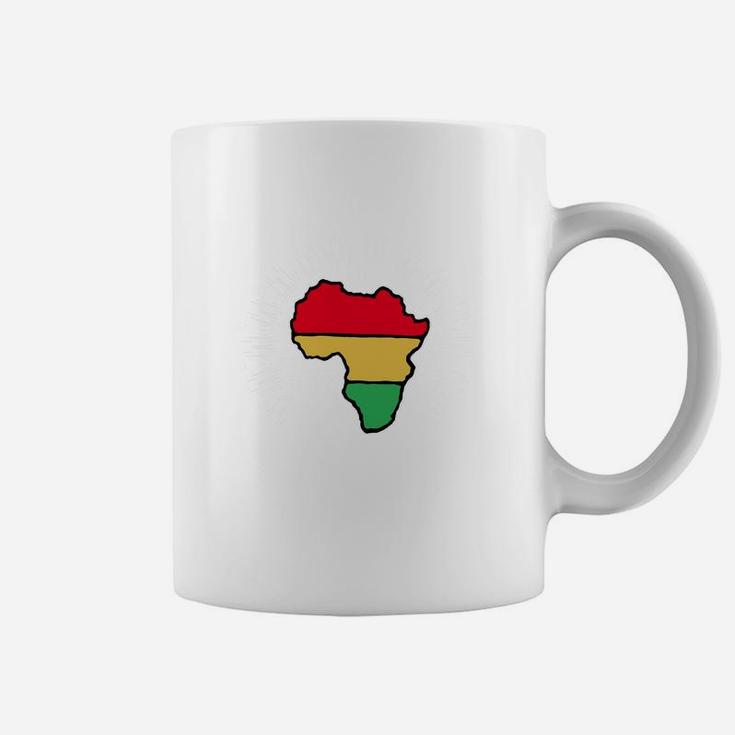 Vintage Africa Minimalist Star Burst Art Black Pride Coffee Mug
