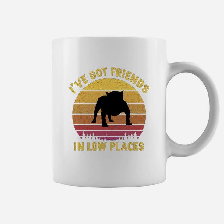 Vintage American Bully I Have Got Friends In Low Places Dog Lovers Coffee Mug
