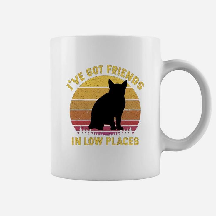 Vintage American Wirehair I Have Got Friends In Low Places Cat Lovers Coffee Mug
