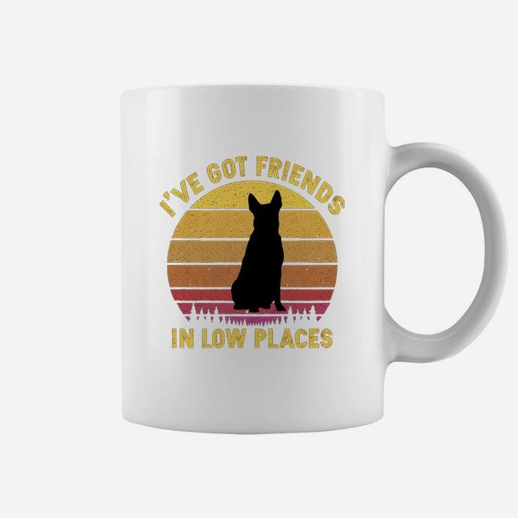 Vintage Australian Cattle Dog I Have Got Friends In Low Places Dog Lovers Coffee Mug