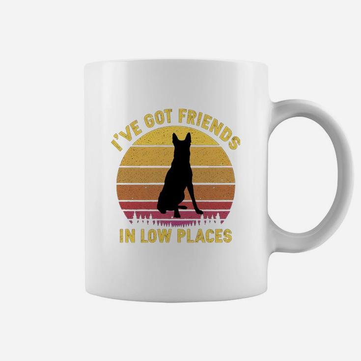 Vintage Belgian Malinois I Have Got Friends In Low Places Dog Lovers Coffee Mug
