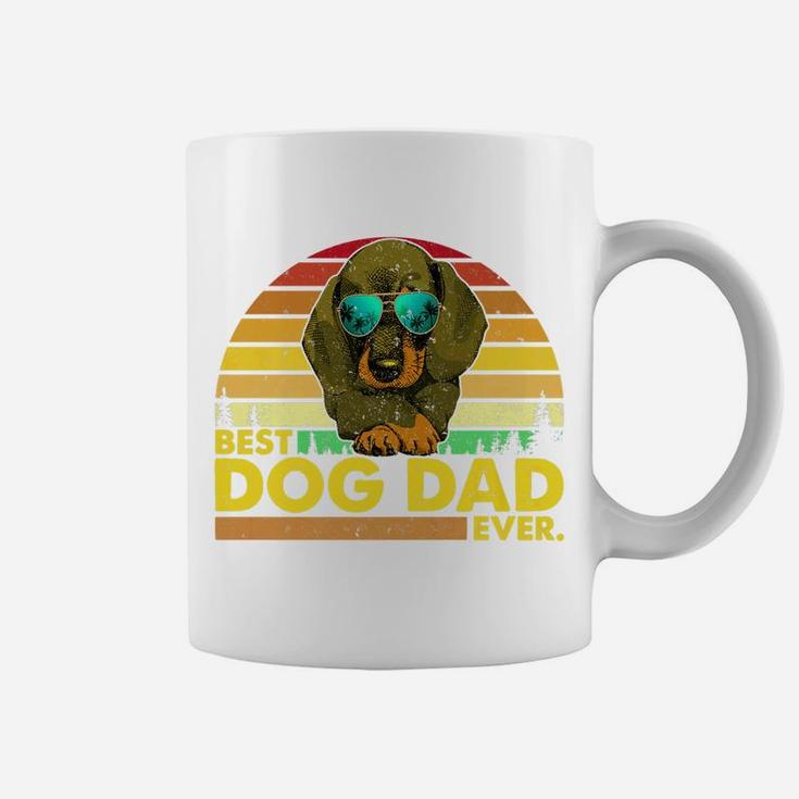 Vintage Best Dachshund Dad Ever Dog Daddy Father Coffee Mug