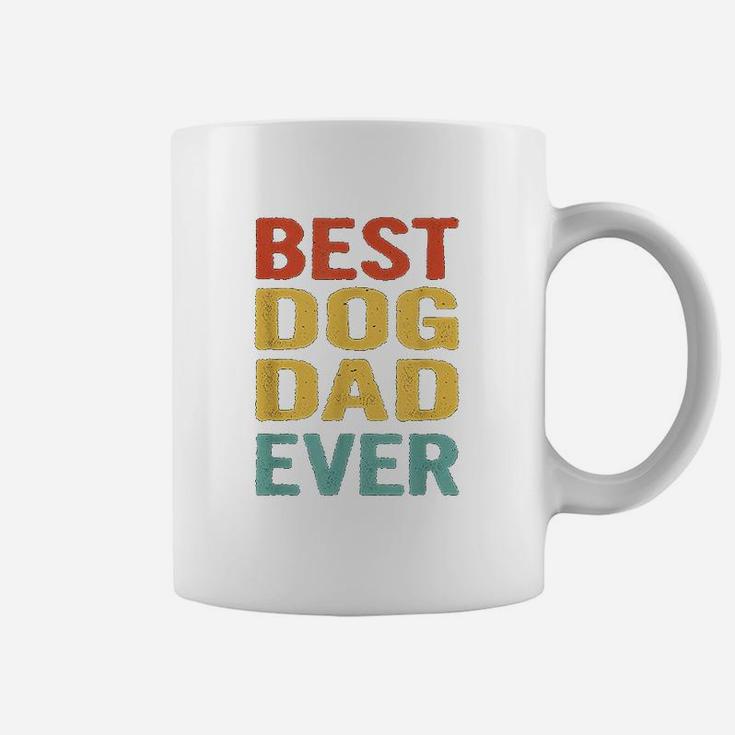 Vintage Best Dog Dad Ever Funny Retro Bday Gift For Dog Dad Coffee Mug