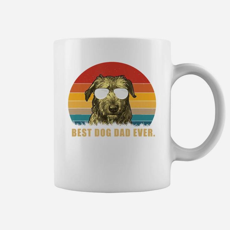Vintage Best Dog Dad Ever T Shirt Irish Wolfhound Shirts Coffee Mug