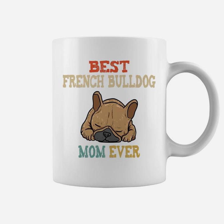Vintage Best French Bulldog Mom Funny Coffee Mug