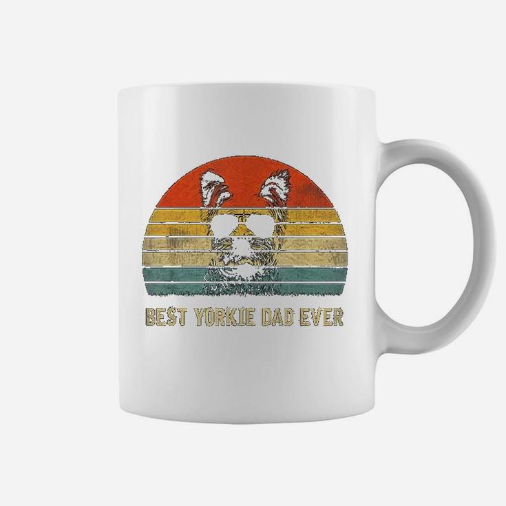Vintage Best Yorkie Dad Ever Fathers Day Gifts For Lover Coffee Mug