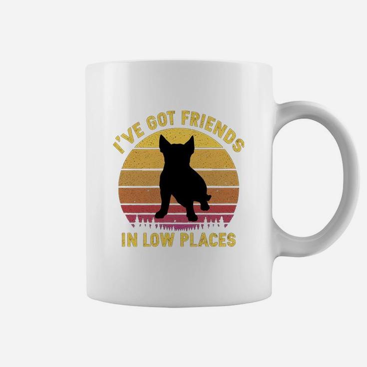 Vintage Bull Terrier I Have Got Friends In Low Places Dog Lovers Coffee Mug