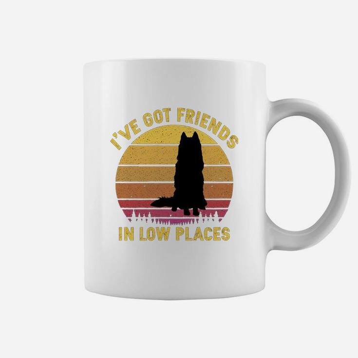 Vintage Husky I Have Got Friends In Low Places Dog Lovers Coffee Mug