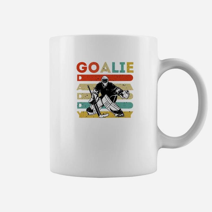 Vintage Ice Hockey Goalie Daddy Father Day Hockey Gifts Premium Coffee Mug