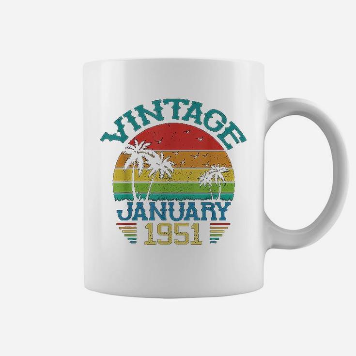 Vintage January 1951 71 Years Old 71st Birthday Decoration Coffee Mug vintage-january-1951-71-years-old-71st-birthday-decoration-coffee-mug