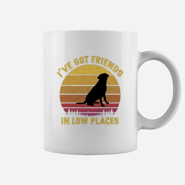 Vintage Labrador Retriever I Have Got Friends In Low Places Dog Lovers Coffee Mug