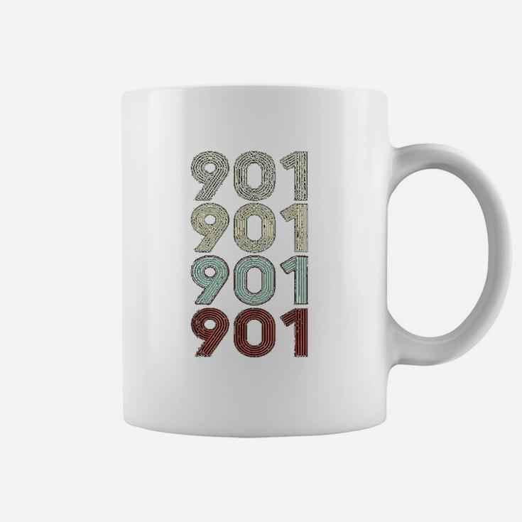 Vintage Memphis Tennessee 901 Area Code Retro Gift Coffee Mug