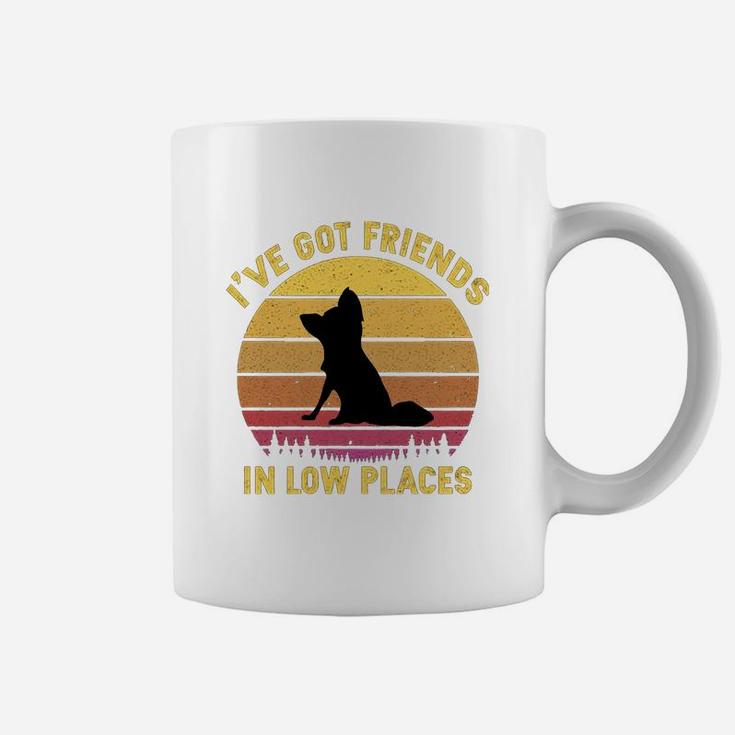 Vintage Papillon I Have Got Friends In Low Places Dog Lovers Coffee Mug