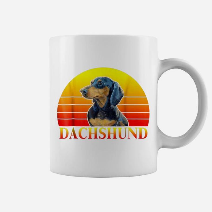 Vintage Retro Dachshund Funny Dachshund Dog Coffee Mug