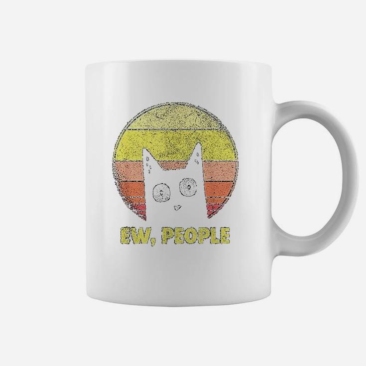 Vintage Retro Ew People Funny Cat Lovers Coffee Mug