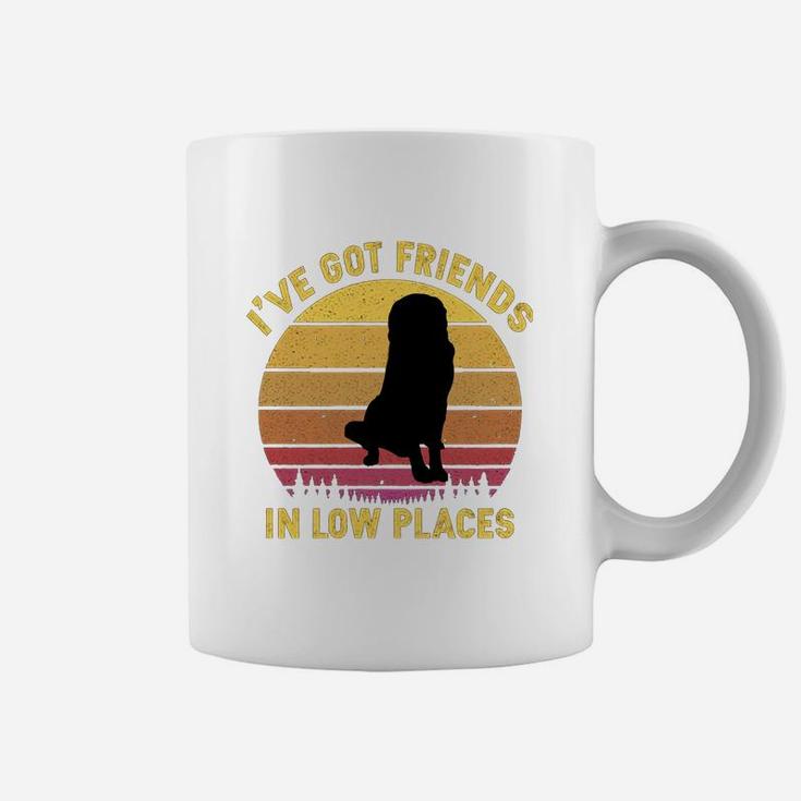 Vintage Saint Bernard I Have Got Friends In Low Places Dog Lovers Coffee Mug