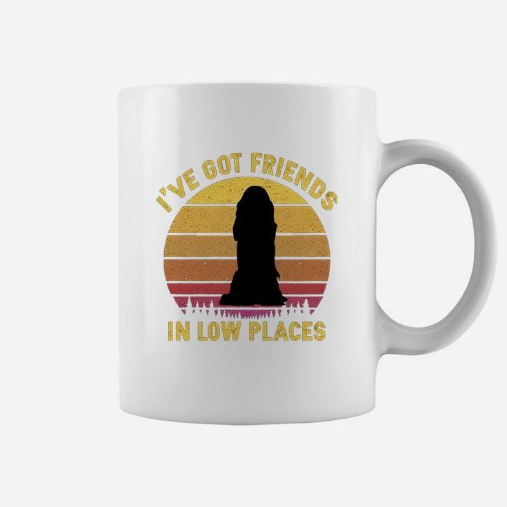 Vintage Spaniel I Have Got Friends In Low Places Dog Lovers Coffee Mug