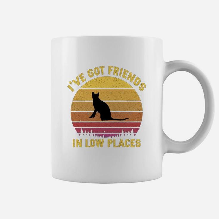 Vintage Toyger I Have Got Friends In Low Places Cat Lovers Coffee Mug