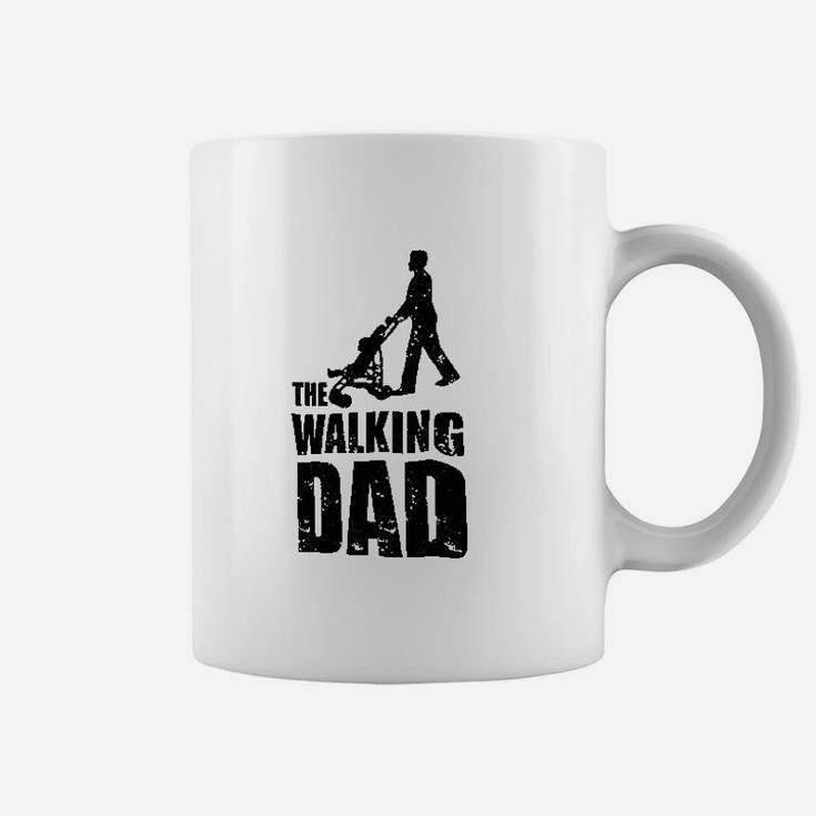 Walking Stroller Dad Silhouette Gym Crewneck Coffee Mug