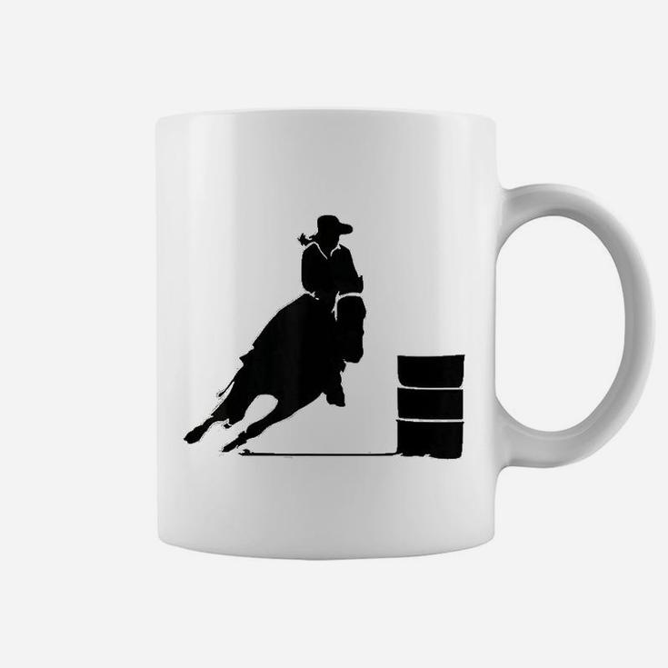 Western Cowgirl Barrel Racing Rider Rodeo Horse Riding Coffee Mug
