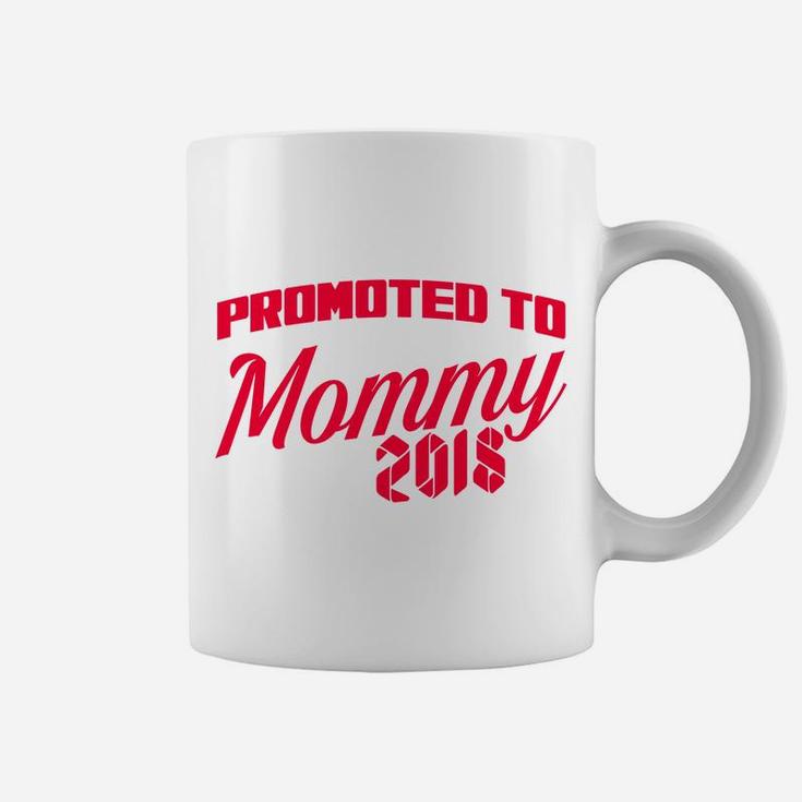 Womens Wife Promted To Mommy 2018 Coffee Mug
