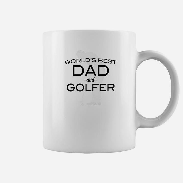 Worlds Best Dad And Golfer Fathers Day Coffee Mug