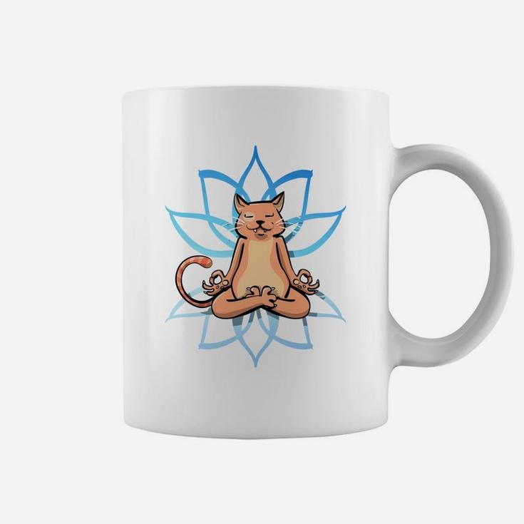 Yoga Cat Meditating Cats Funny Cat Pet Coffee Mug