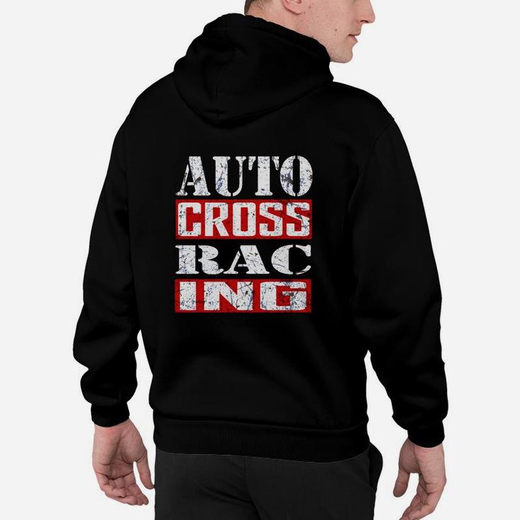 Auto Cross Racing Herren Hoodie, Motorsport Schwarz Tee