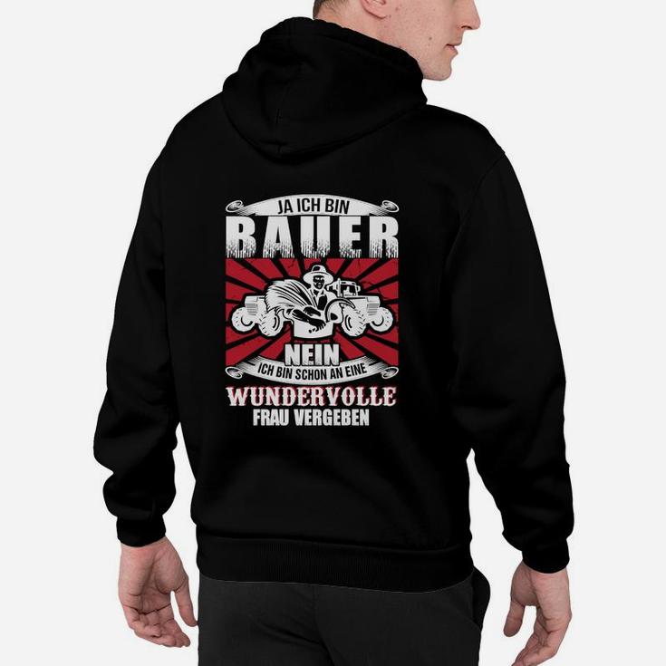 Bauer Spruch Herren Hoodie - Lustige Landwirt Bekleidung Schwarz