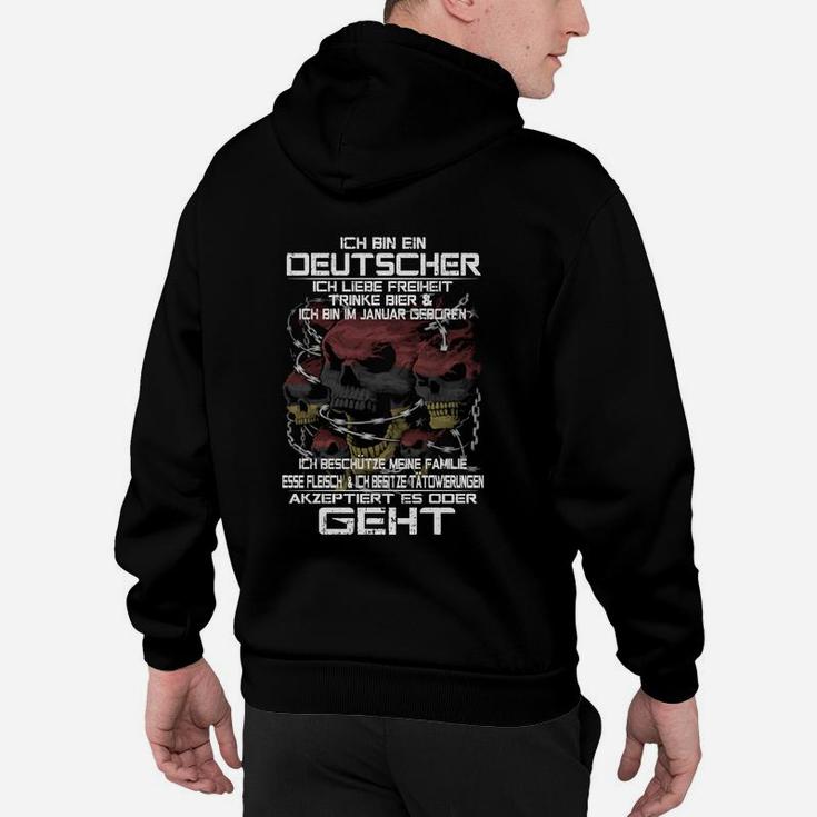 Deutscher Januar Geboren Hoodie