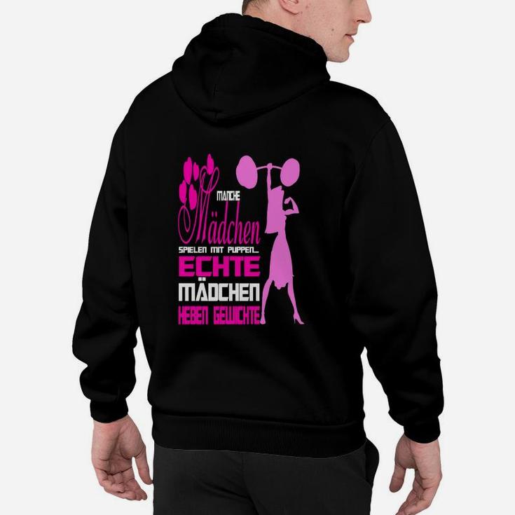 Echte Mädchen Heben Gewichte Hoodie