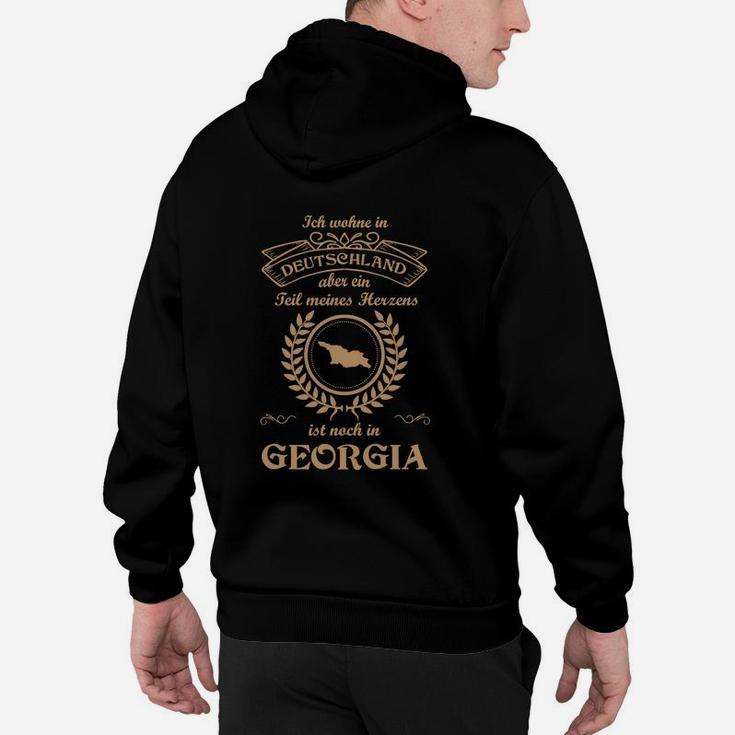 Individuelles Schwarzes Hoodie, Deutschland-Georgia Herkunftsdruck