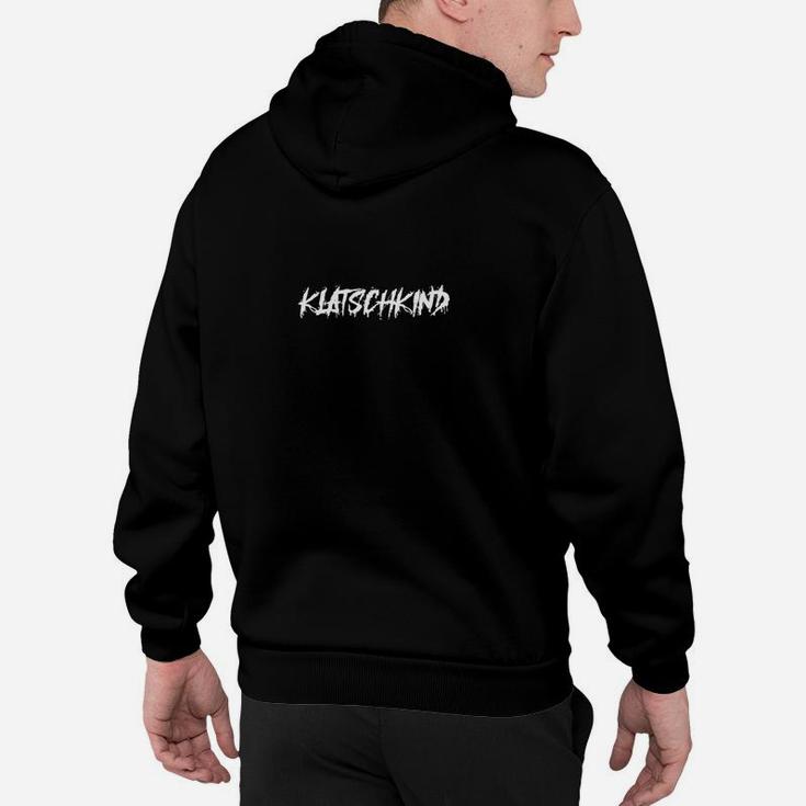 KLATSCHKIND Schwarzes Hoodie, Lustige Freizeitbekleidung